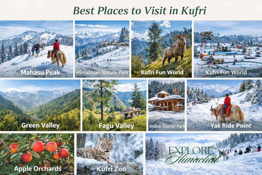 best places to visit in kufri